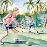 Project Rally - cancer survivors play pickleball to improve health